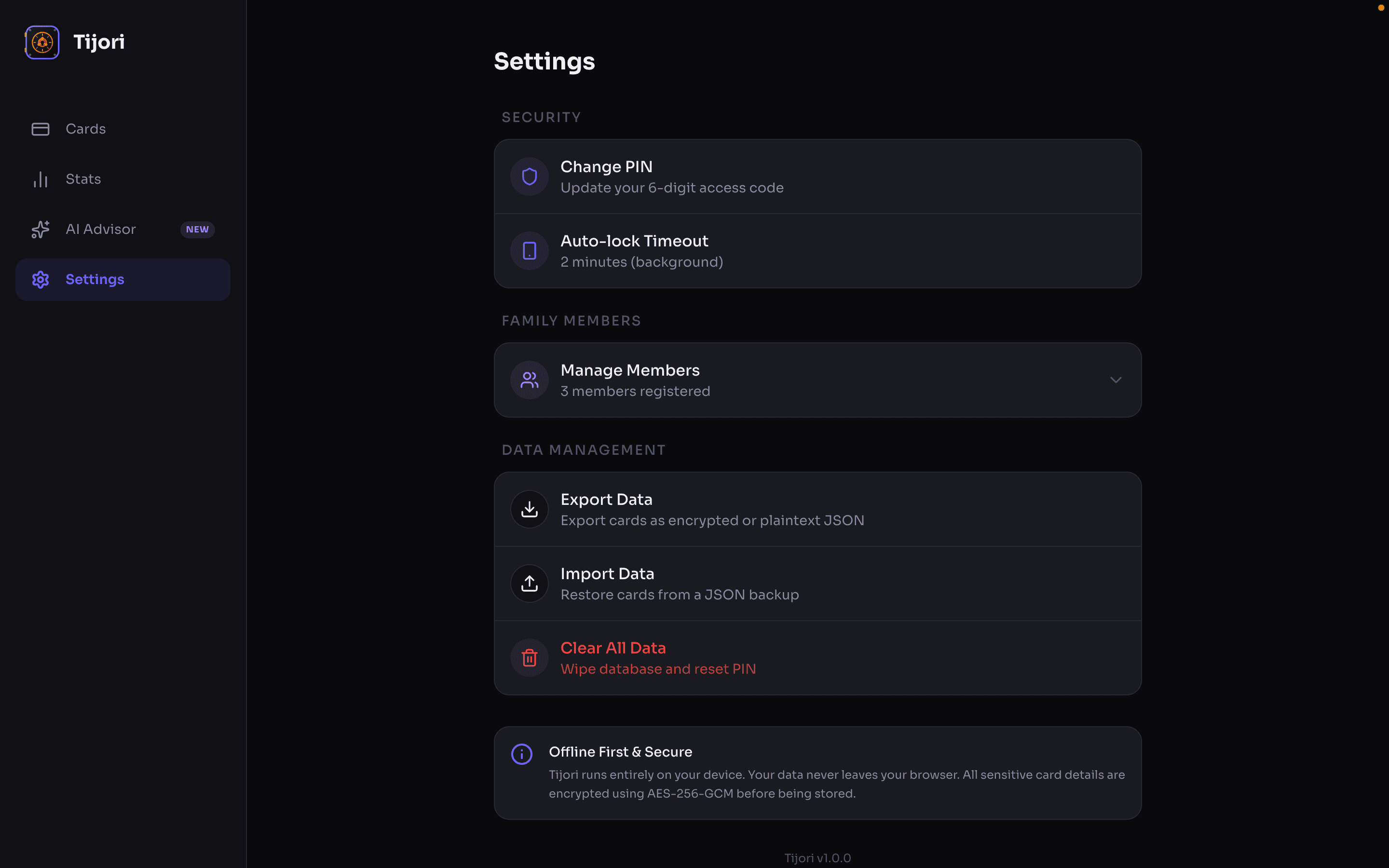 Tijori screenshot 4