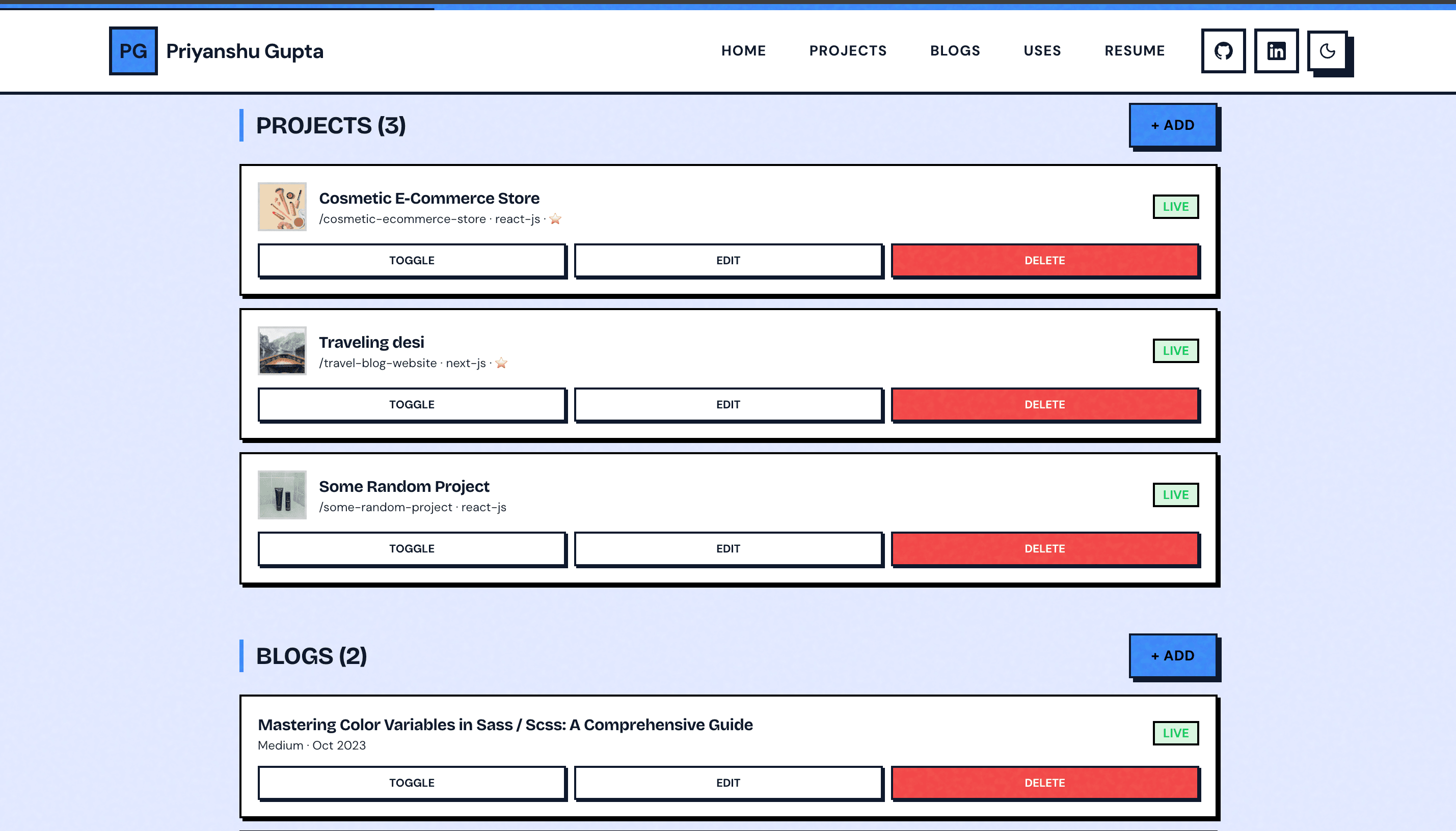 Personal Portfolio screenshot 6