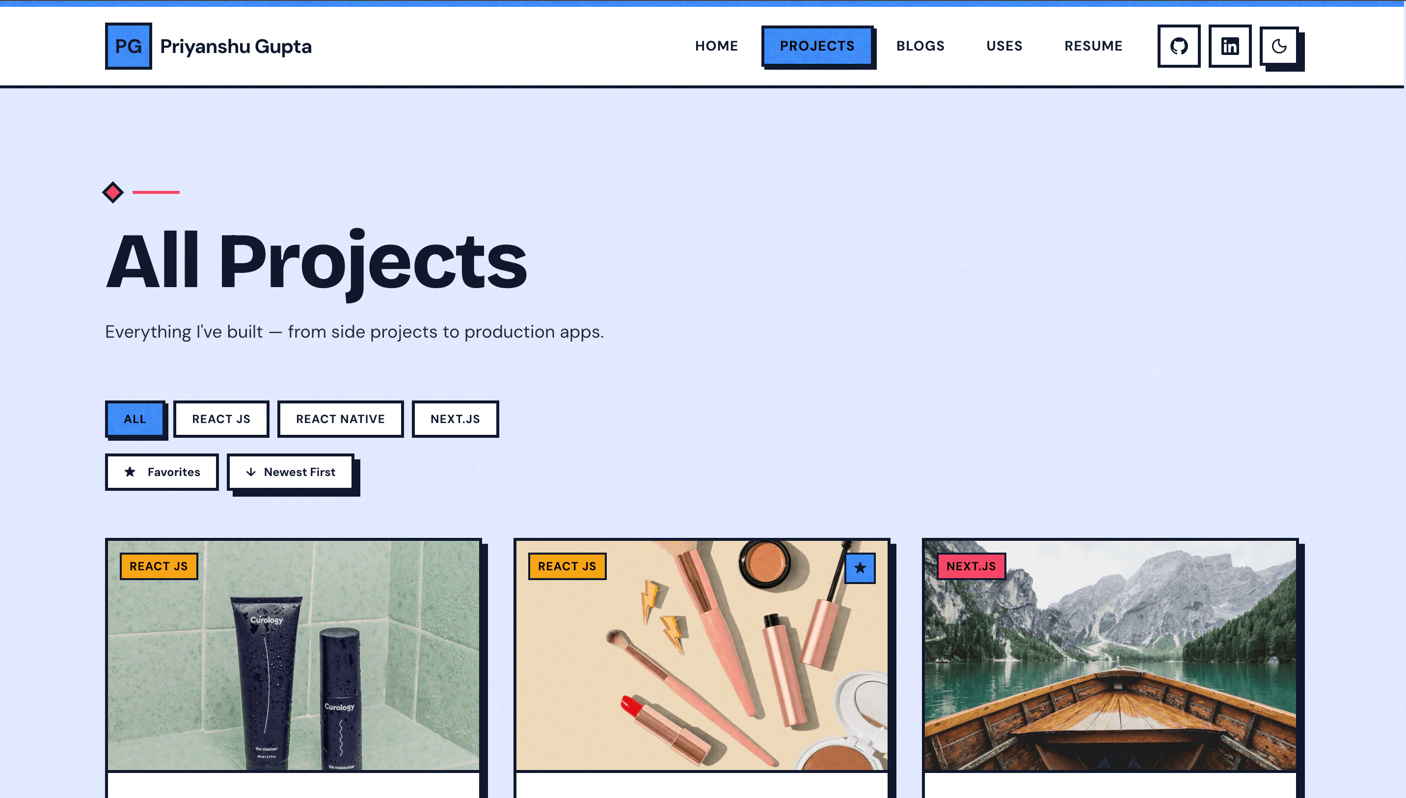 Personal Portfolio screenshot 3